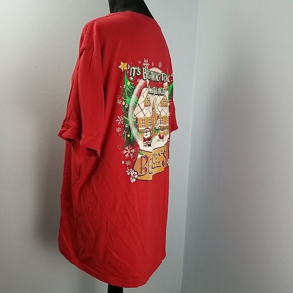 Buc-ees Christmas 2023 T-shirt Short Sleeve Beginning To Look A Lot Like Red XL - Picture 4 of 9